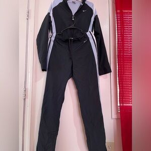 Vintage Mens Nike Full Zip Track Suit Jacket & Pants 2 Piece Swoosh Size L